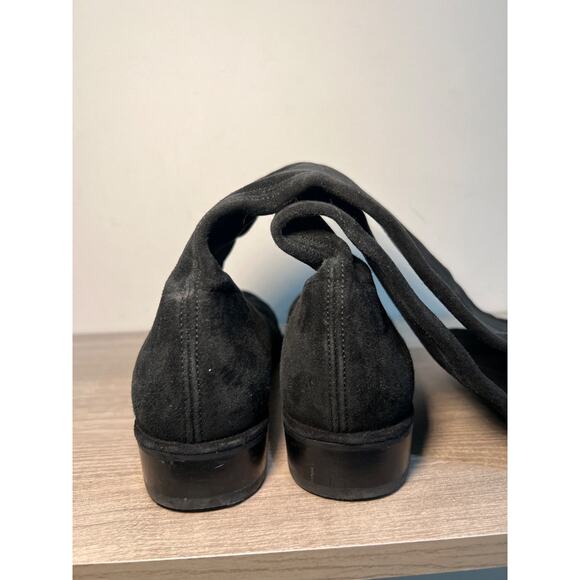 Stuart Weitzman Lowland Suede Pull On Over-The-Knee Boots Black Womens Size US 9 - Picture 6 of 7